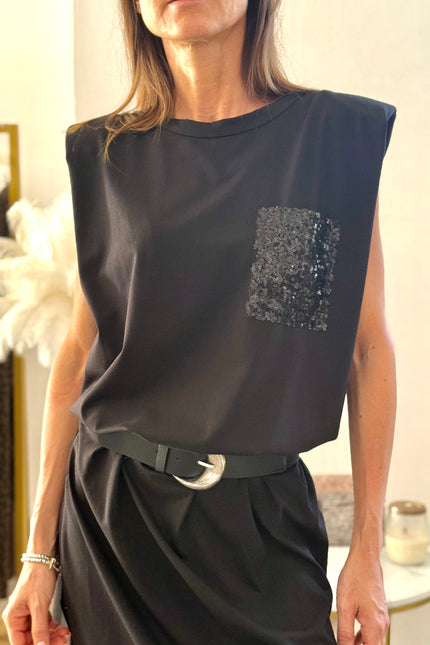 ABITO TASCHINO PAILLETTES