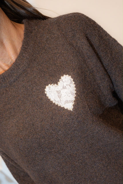MAGLIA CUORE PIZZO