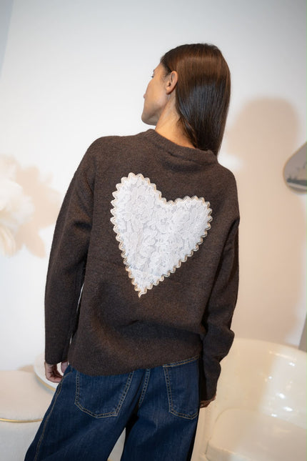 MAGLIA CUORE PIZZO