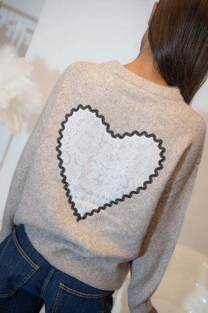 MAGLIA CUORE PIZZO