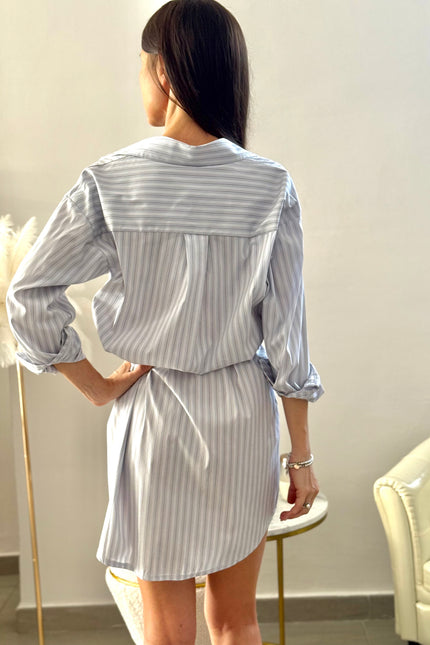 ABITO CAMICIA CON TASCA PAILLETTES