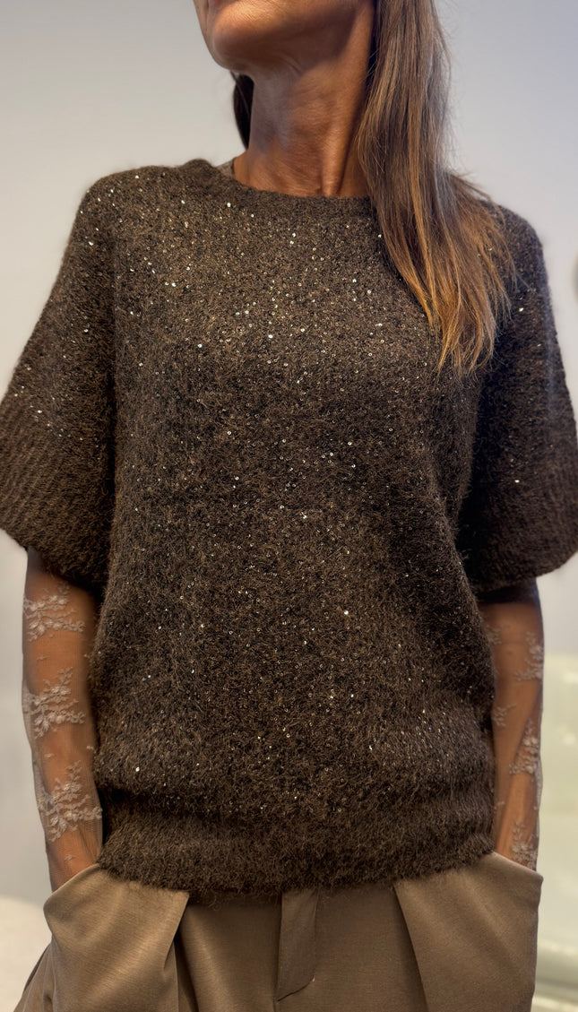 MAGLIA LUREX MEZZA MANICA