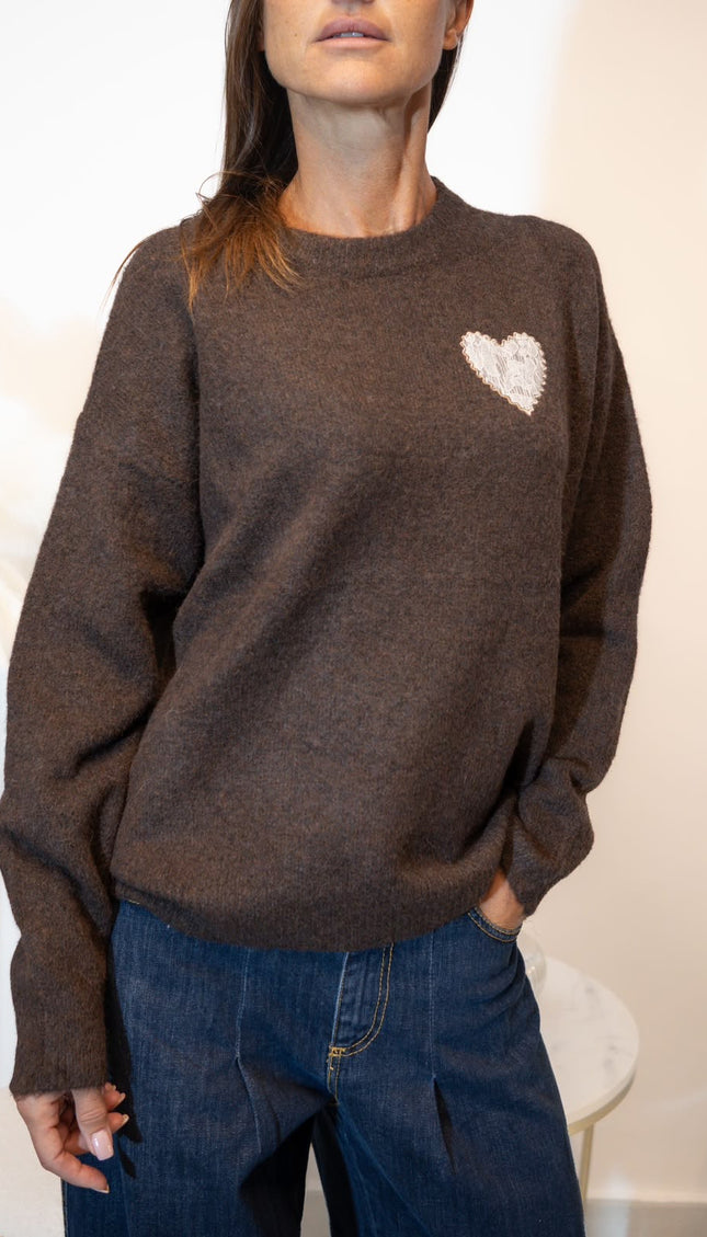 MAGLIA CUORE PIZZO