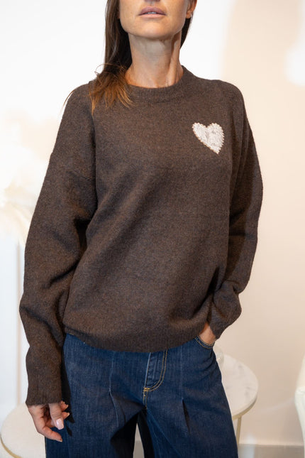 MAGLIA CUORE PIZZO