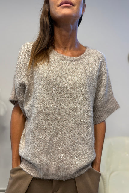 MAGLIA LUREX MEZZA MANICA