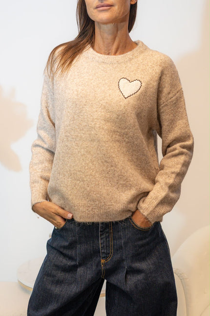 MAGLIA CUORE PIZZO