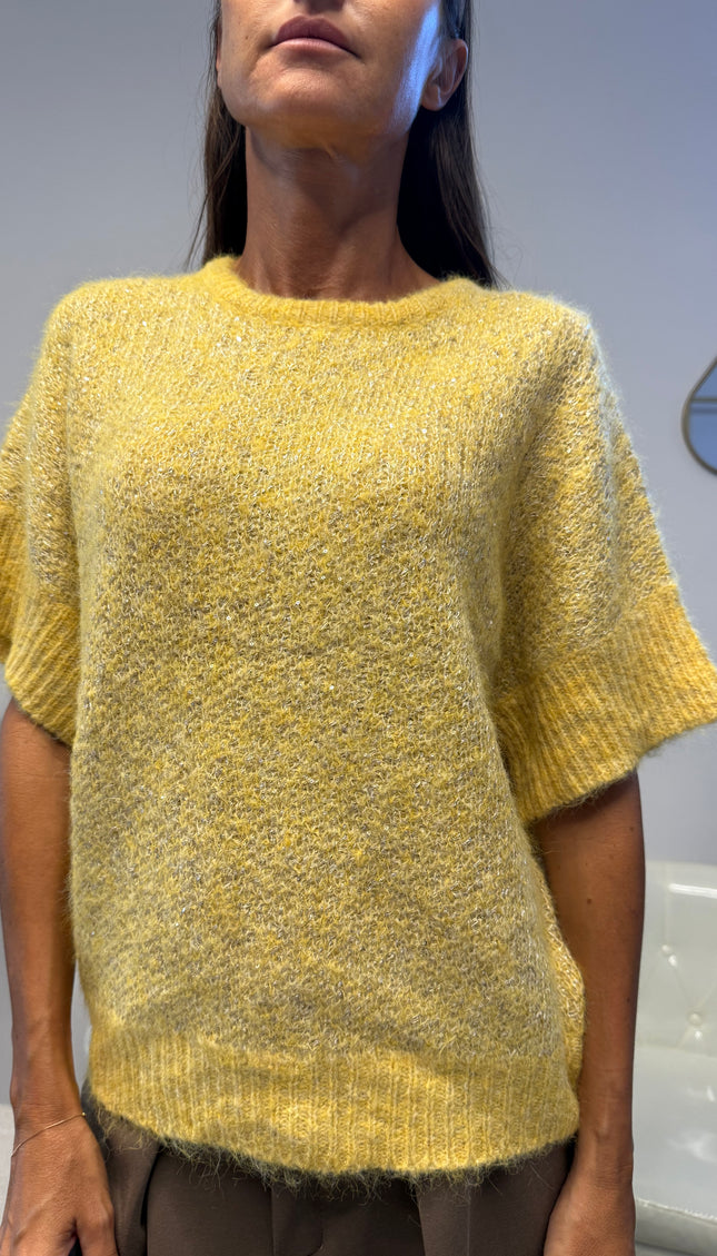 MAGLIA LUREX MEZZA MANICA