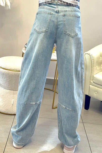 DENIM BALOON CON FOULARD