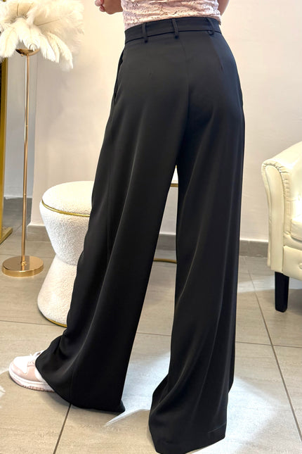 PANTALONE GAMBA LARGA NERO
