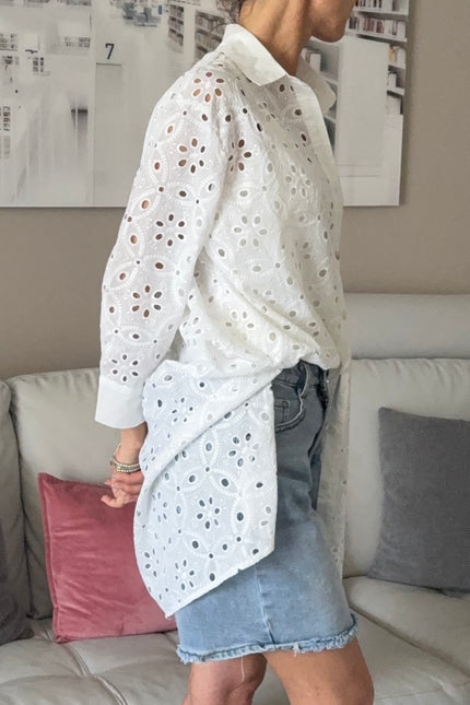 CAMICIA LUNGA IN SANGALLO