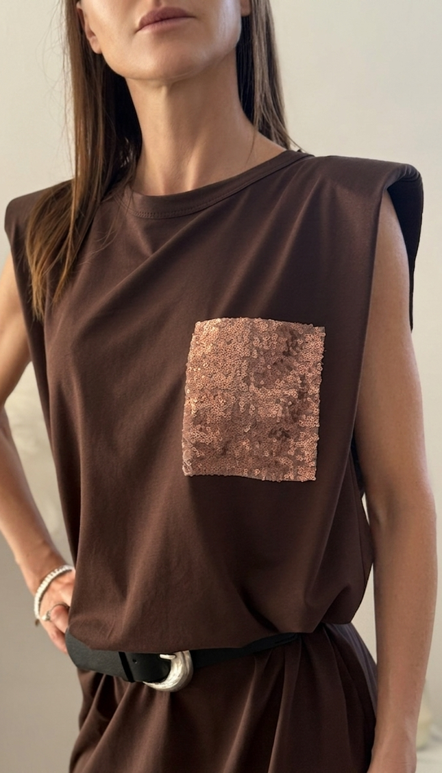 ABITO TASCHINO PAILLETTES