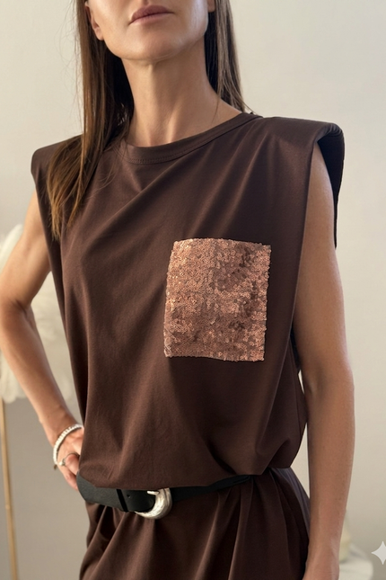 ABITO TASCHINO PAILLETTES