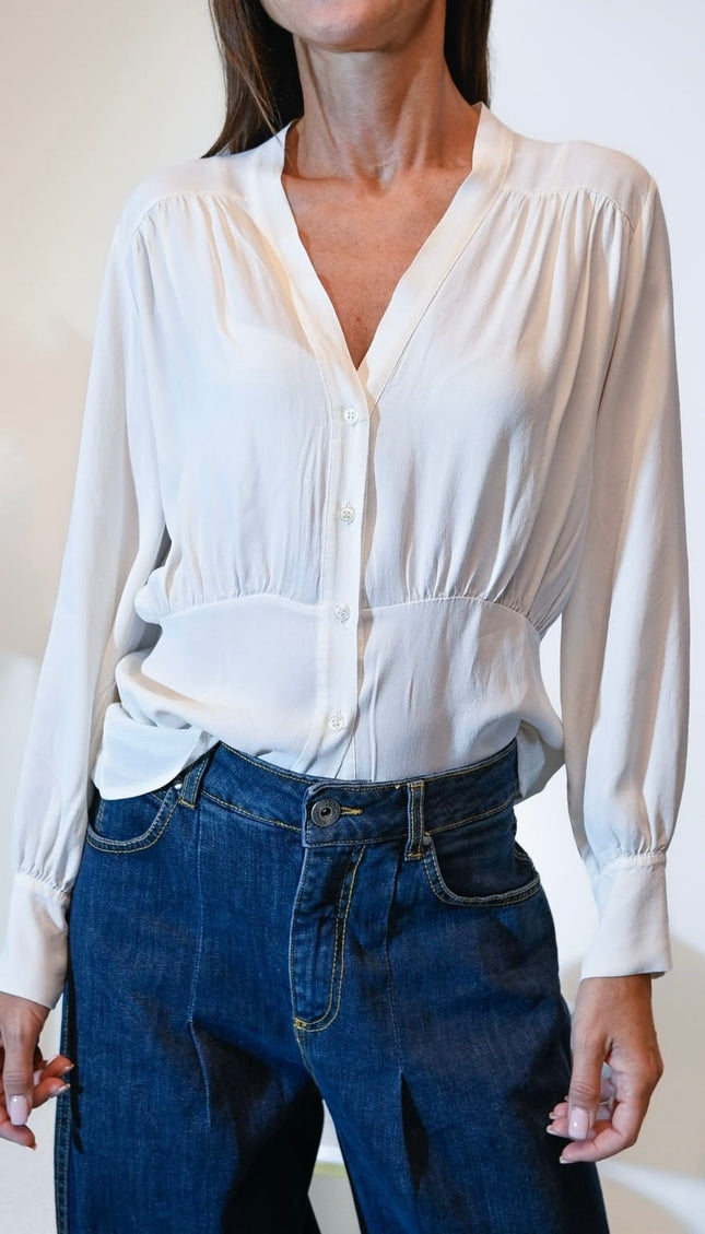 CAMICIA SENZA COLLO