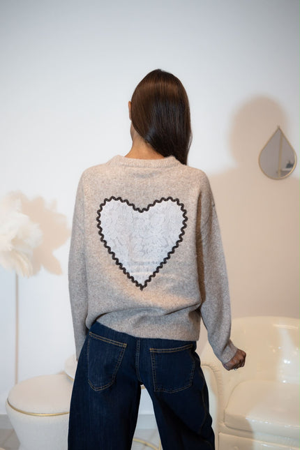 MAGLIA CUORE PIZZO