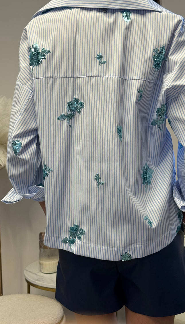 CAMICIA OVER RICAMO RIGA