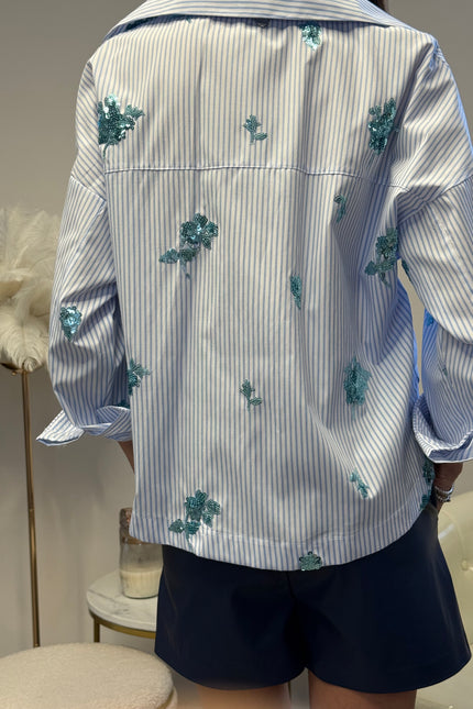 CAMICIA OVER RICAMO RIGA