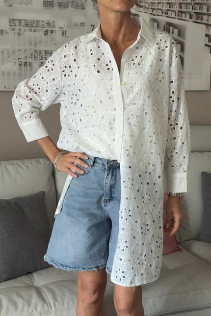 CAMICIA LUNGA IN SANGALLO
