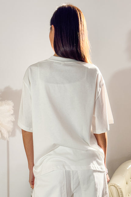 T-SHIRT TASCHINO IN PAILLETTES