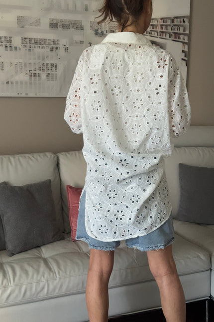 CAMICIA LUNGA IN SANGALLO