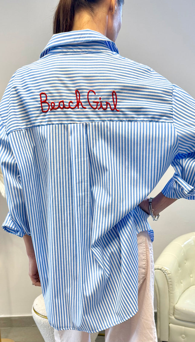 CAMICIA RICAMO BEACH GIRL