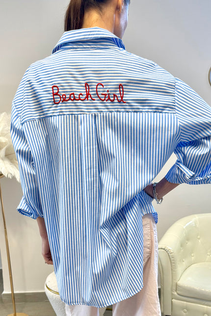 CAMICIA RICAMO BEACH GIRL