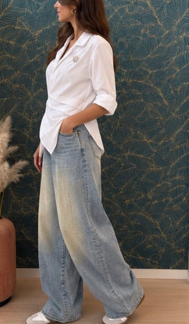 CAMICIA CON BOTTONI A LATO