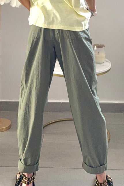 Pantalone “cuoricino” tela parachute
