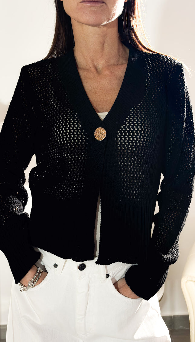 CARDIGAN TRAFORATO
