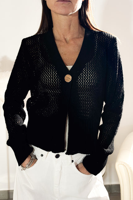 CARDIGAN TRAFORATO