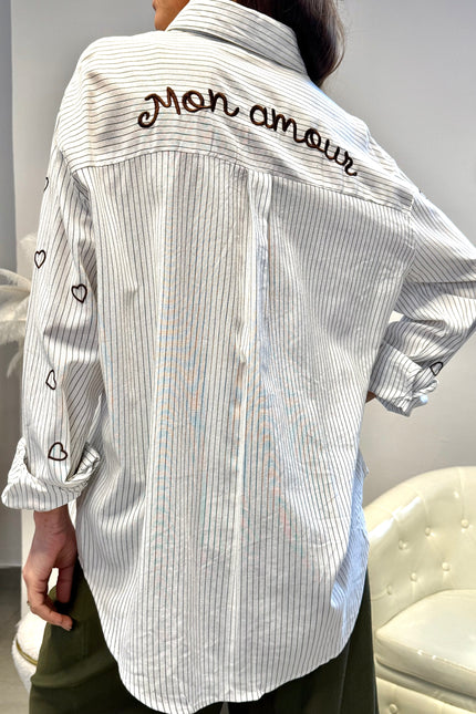 Camicia "Mon amour"