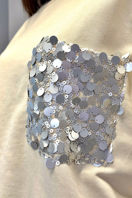 Felpa maxi paillettes