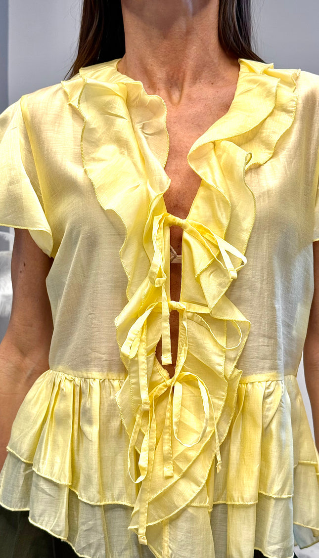 Camicia con fiocchetti