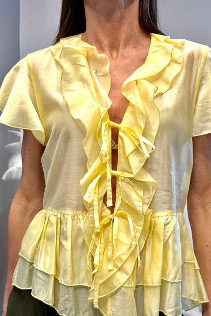 Camicia con fiocchetti