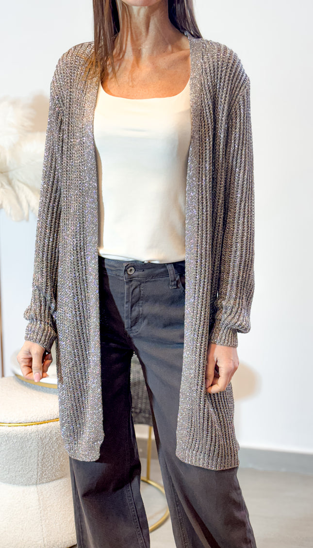 Cardigan lurex