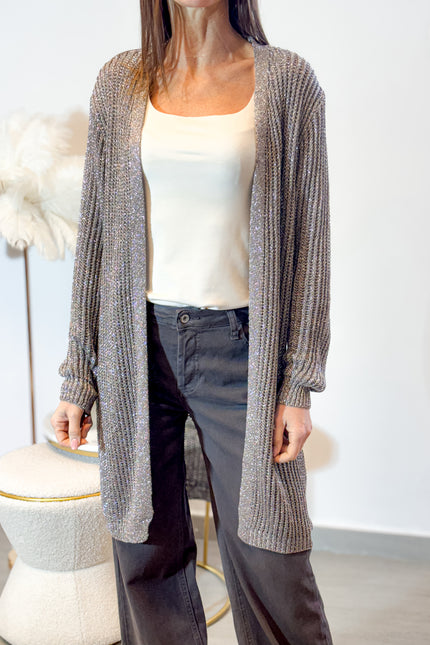 Cardigan lurex