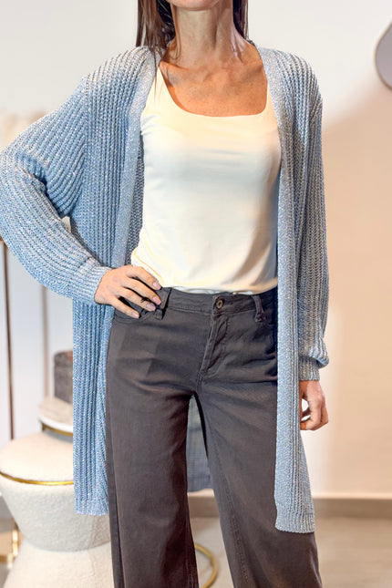 Cardigan lurex