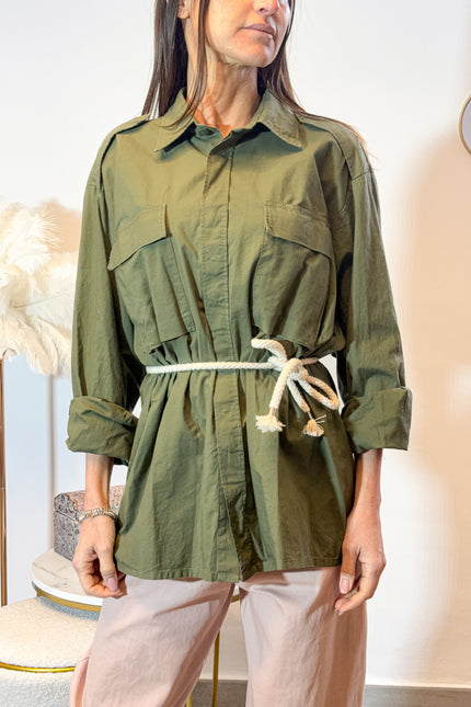 Camicia vintage con applicazioni