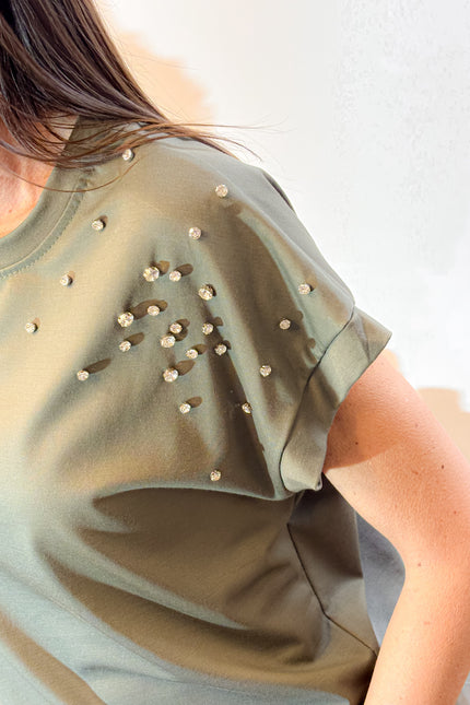 T-shirt con applicazioni