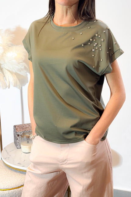 T-shirt con applicazioni