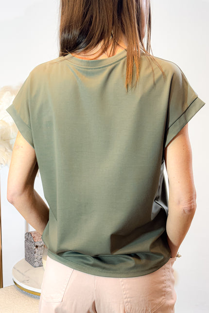 T-shirt con applicazioni