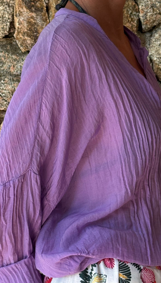 CAMICIA IN MISTO SETA